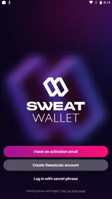 Sweat Wallet android App screenshot 0