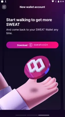 Sweat Wallet android App screenshot 3